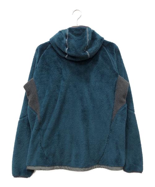 and wander（アンドワンダー）and wander (アンドワンダー) high loft fleece hoodie ブルー サイズ:4の古着・服飾アイテム