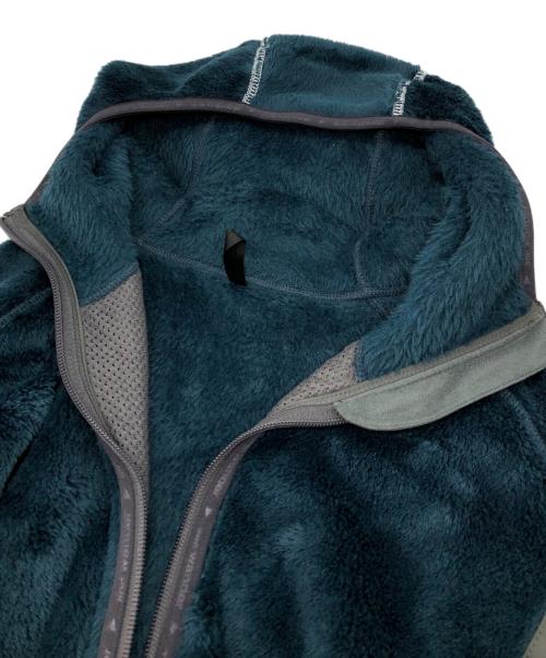and wander（アンドワンダー）and wander (アンドワンダー) high loft fleece hoodie ブルー サイズ:4の古着・服飾アイテム