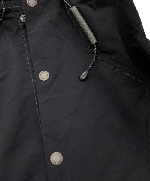 and wander（アンドワンダー）and wander (アンドワンダー) nylon double cloth hoodie ブラック サイズ:4の古着・服飾アイテム