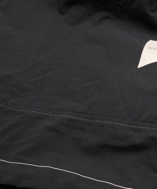 and wander（アンドワンダー）and wander (アンドワンダー) nylon double cloth hoodie ブラック サイズ:4の古着・服飾アイテム
