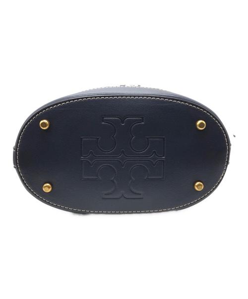 TORY BURCH（トリーバーチ）TORY BURCH (トリーバーチ) 巾着ショルダーバッグ ネイビー サイズ:下記参照の古着・服飾アイテム