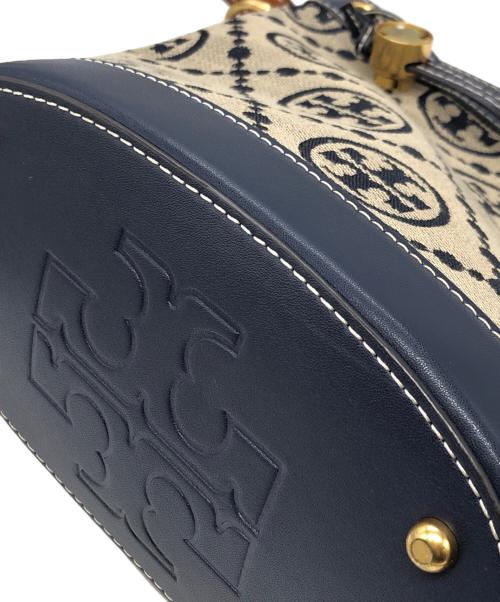 TORY BURCH（トリーバーチ）TORY BURCH (トリーバーチ) 巾着ショルダーバッグ ネイビー サイズ:下記参照の古着・服飾アイテム