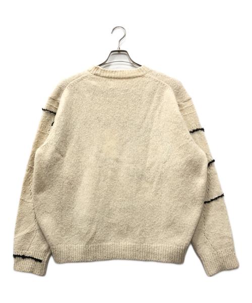 YOKE（ヨーク）YOKE (ヨーク) CONTINUOUS LINE EMBROIDERY SWEATER アイボリー サイズ:1の古着・服飾アイテム
