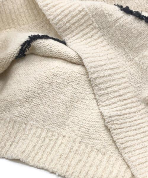 YOKE（ヨーク）YOKE (ヨーク) CONTINUOUS LINE EMBROIDERY SWEATER アイボリー サイズ:1の古着・服飾アイテム