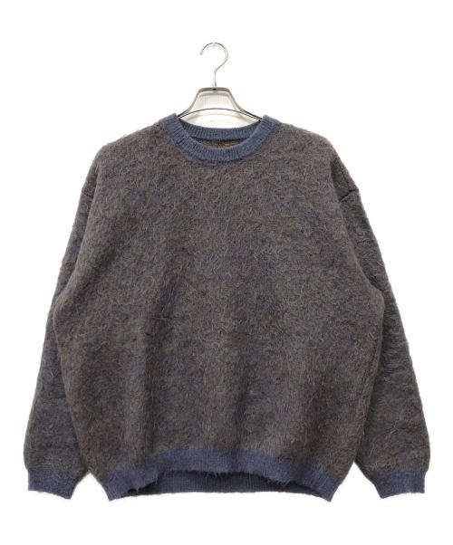 YOKE（ヨーク）YOKE (ヨーク) 4COLOR MIX JACQUARD MOHAIR CREWNECK ベージュ サイズ:2の古着・服飾アイテム