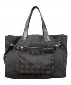 CHANELシャネル）の古着「ニュートラベルライントートMM」｜ブラウン