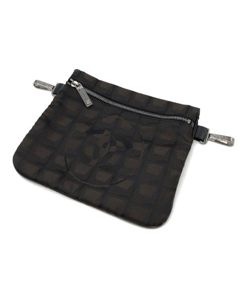 CHANEL（シャネル）CHANEL (シャネル) ニュートラベルライントートMM ブラウン サイズ:下記参照の古着・服飾アイテム