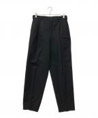 COMME des GARCONS HOMMEコムデギャルソン オム）の古着「2タックパンツ」｜ブラック