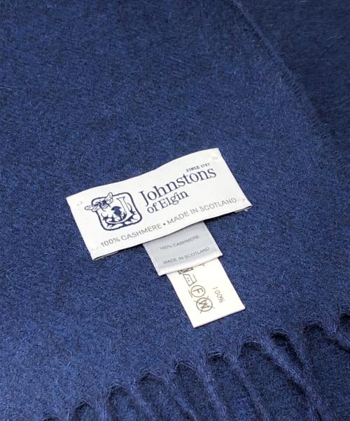 JOHNSTONS（ジョンストンズ）JOHNSTONS (ジョンストンズ) カシミヤストール ネイビー サイズ:下記参照の古着・服飾アイテム