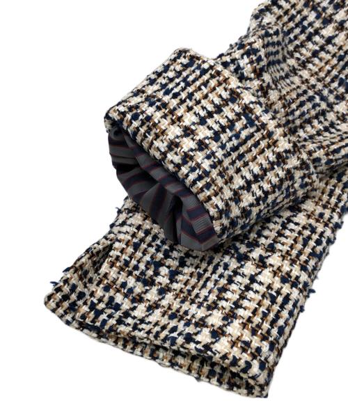 45R（フォーティファイブ・アール）45R (フォーティファイブ・アール) キャラメルツイードジャケット ベージュ サイズ:2の古着・服飾アイテム