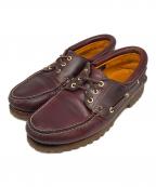 Timberlandティンバーランド）の古着「デッキシューズ」｜ボルドー