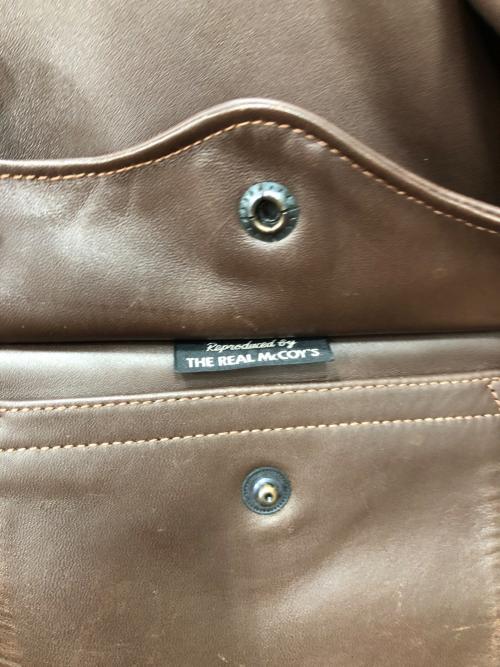 THE REAL McCOY'S（ザ・リアルマッコイズ）THE REAL McCOY'S (ザ・リアルマッコイズ) TYPE A-2 レザー フライト ジャケット ブラウン サイズ:40の古着・服飾アイテム