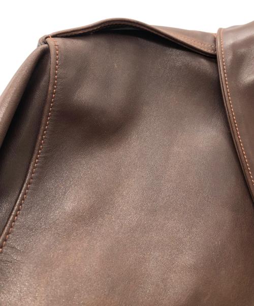 THE REAL McCOY'S（ザ・リアルマッコイズ）THE REAL McCOY'S (ザ・リアルマッコイズ) TYPE A-2 レザー フライト ジャケット ブラウン サイズ:40の古着・服飾アイテム