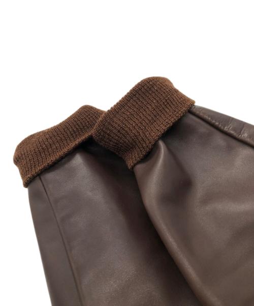 THE REAL McCOY'S（ザ・リアルマッコイズ）THE REAL McCOY'S (ザ・リアルマッコイズ) TYPE A-2 レザー フライト ジャケット ブラウン サイズ:40の古着・服飾アイテム