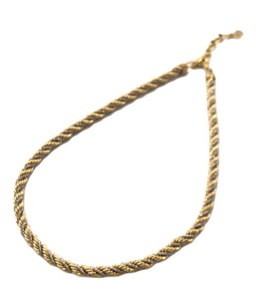 Christian Dior（クリスチャン ディオール）Christian Dior (クリスチャン ディオール) CDロゴ ネックレス ゴールド×シルバー サイズ:下記参照の古着・服飾アイテム