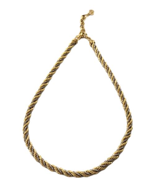 Christian Dior（クリスチャン ディオール）Christian Dior (クリスチャン ディオール) CDロゴ ネックレス ゴールド×シルバー サイズ:下記参照の古着・服飾アイテム