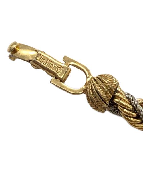 Christian Dior（クリスチャン ディオール）Christian Dior (クリスチャン ディオール) CDロゴ ネックレス ゴールド×シルバー サイズ:下記参照の古着・服飾アイテム