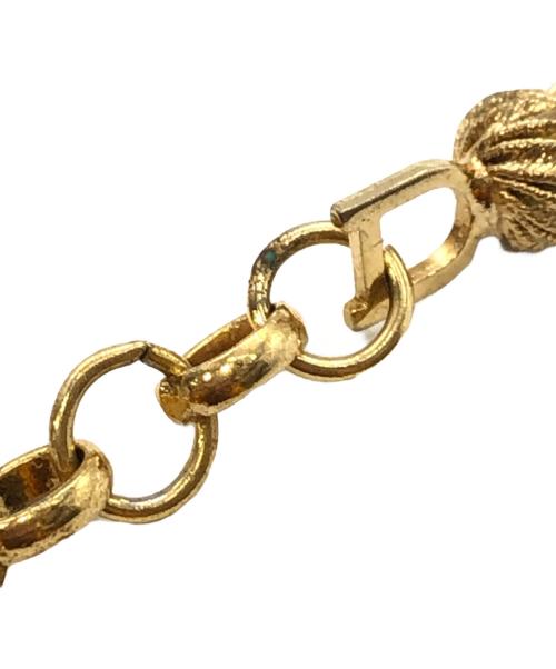 Christian Dior（クリスチャン ディオール）Christian Dior (クリスチャン ディオール) CDロゴ ネックレス ゴールド×シルバー サイズ:下記参照の古着・服飾アイテム