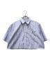 A BATHING APE（アベイシングエイプ）の古着「ショート丈ストライプシャツ」｜ブルー