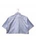 A BATHING APE (アベイシングエイプ) ショート丈ストライプシャツ ブルー サイズ:S：10000円
