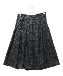 BLACK COMME des GARCONS（ブラックコムデギャルソン）の古着「サスペンダーレオパードスカート」｜ブラック