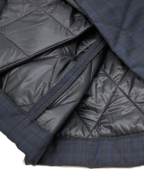 BLACK COMME des GARCONS（ブラックコムデギャルソン）BLACK COMME des GARCONS (ブラックコムデギャルソン) キルティングチェックスカート ネイビー サイズ:Sの古着・服飾アイテム