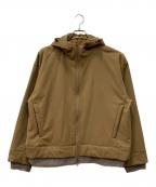 meanswhileミーンズワイル）の古着「Brushed Lining Jog Hoodie」｜ブラウン