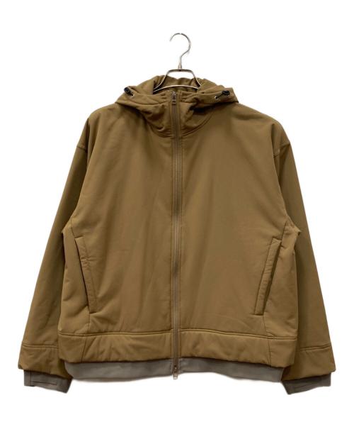 meanswhile（ミーンズワイル）meanswhile (ミーンズワイル) Brushed Lining Jog Hoodie ブラウン サイズ:02の古着・服飾アイテム