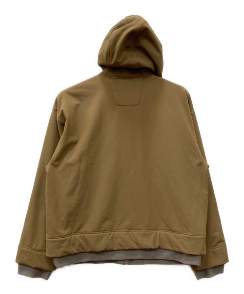meanswhile（ミーンズワイル）meanswhile (ミーンズワイル) Brushed Lining Jog Hoodie ブラウン サイズ:02の古着・服飾アイテム
