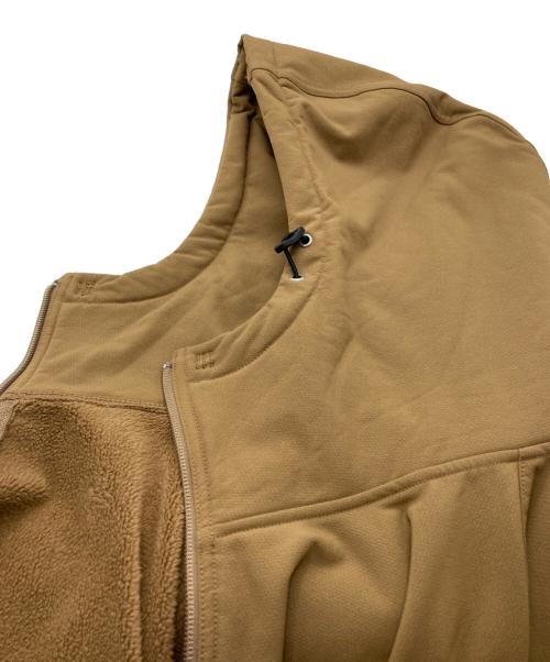 meanswhile（ミーンズワイル）meanswhile (ミーンズワイル) Brushed Lining Jog Hoodie ブラウン サイズ:02の古着・服飾アイテム