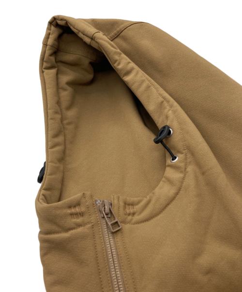 meanswhile（ミーンズワイル）meanswhile (ミーンズワイル) Brushed Lining Jog Hoodie ブラウン サイズ:02の古着・服飾アイテム