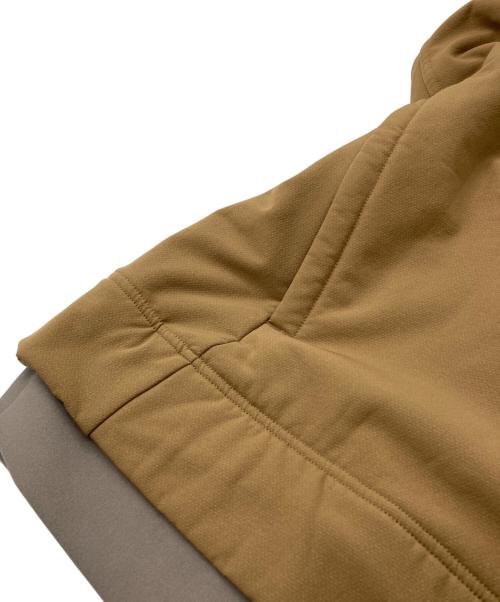 meanswhile（ミーンズワイル）meanswhile (ミーンズワイル) Brushed Lining Jog Hoodie ブラウン サイズ:02の古着・服飾アイテム