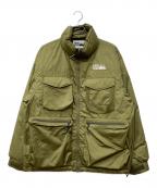 FIRST DOWNファーストダウン）の古着「MULTI POCKET DOWN JKT」｜グリーン