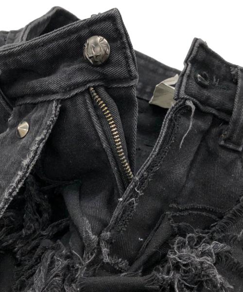 UNIZ（ユニズ）UNIZ (ユニズ) BLACK MONSTER PANTS ブラックの古着・服飾アイテム