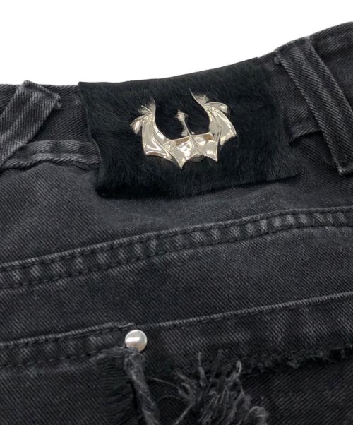 UNIZ（ユニズ）UNIZ (ユニズ) BLACK MONSTER PANTS ブラックの古着・服飾アイテム