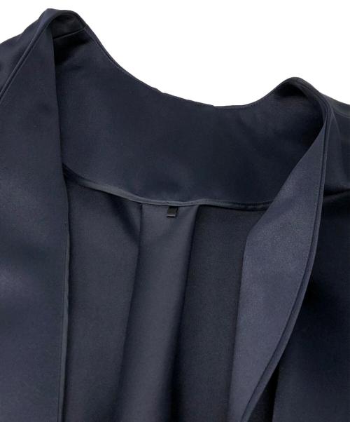 edit & co.（エディットアンドコー）edit & co. (エディットアンドコー) Satin Coat ネイビー サイズ:下記参照の古着・服飾アイテム