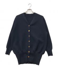 DEUXIEME CLASSE（ドゥーズィエム クラス）の古着「GLASSY LONGカーディガン」｜ネイビー