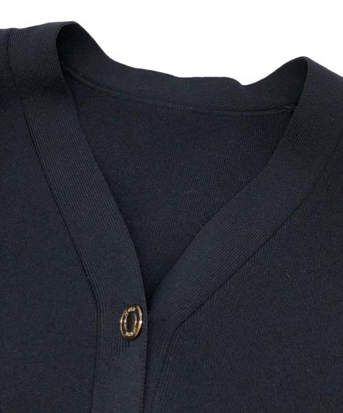 DEUXIEME CLASSE（ドゥーズィエム クラス）DEUXIEME CLASSE (ドゥーズィエム クラス) GLASSY LONGカーディガン ネイビー サイズ:下記参照の古着・服飾アイテム