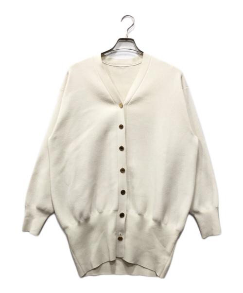 DEUXIEME CLASSE（ドゥーズィエム クラス）DEUXIEME CLASSE (ドゥーズィエム クラス) GLASSY LONG カーディガン ホワイト サイズ:下記参照の古着・服飾アイテム