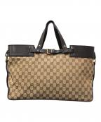 GUCCIグッチ）の古着「GGキャンパス トートバッグ」｜ブラウン