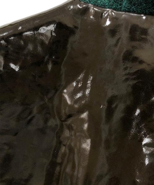 MIU MIU（ミュウミュウ）MIU MIU (ミュウミュウ) ウールエナメル切替ベスト グリーン サイズ:38の古着・服飾アイテム