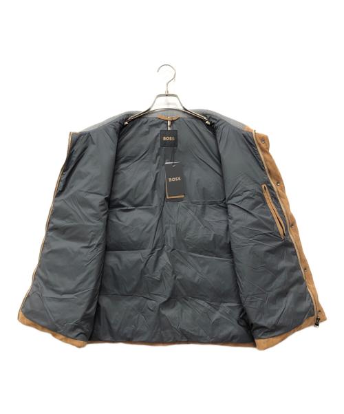 BOSS（ボス）BOSS (ボス) T-Mest スウェードレザーダウンベスト ブラウン サイズ:50の古着・服飾アイテム