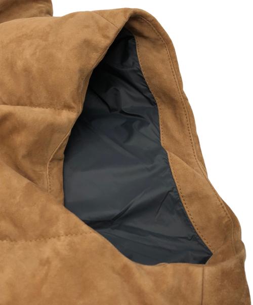 BOSS（ボス）BOSS (ボス) T-Mest スウェードレザーダウンベスト ブラウン サイズ:50の古着・服飾アイテム