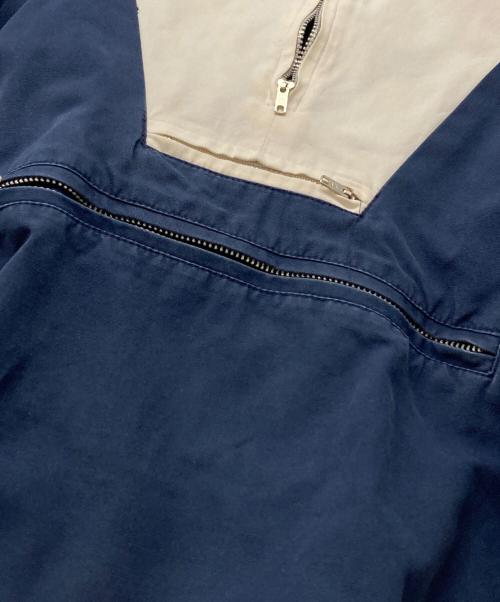 J.CREW（ジェイクルー）J.CREW (ジェイクルー) バイカラーコットンアノラックパーカー ネイビー サイズ:Mの古着・服飾アイテム