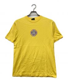 INDEPENDENT（インディペンデント）の古着「アイアンクロスプリントTシャツ」｜イエロー