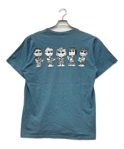 90'S PEANUTS（90年代ピーナッツ）90'S PEANUTS (90年代ピーナッツ) キャラクタープリントTシャツ グリーン サイズ:Lの古着・服飾アイテム