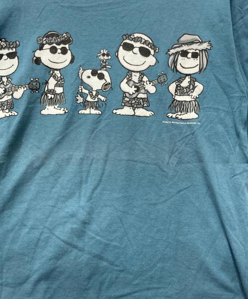 90'S PEANUTS（90年代ピーナッツ）90'S PEANUTS (90年代ピーナッツ) キャラクタープリントTシャツ グリーン サイズ:Lの古着・服飾アイテム