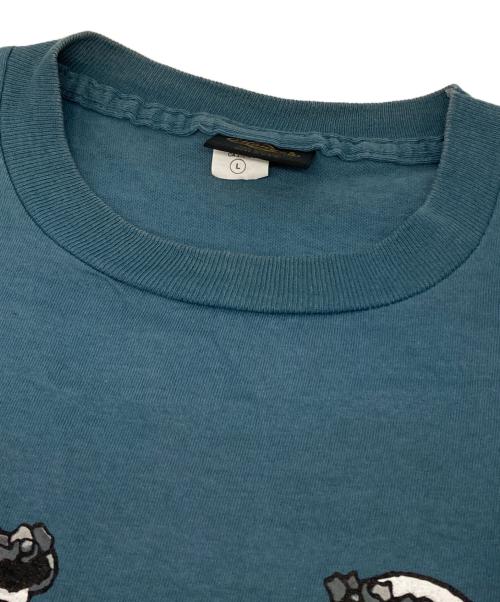 90'S PEANUTS（90年代ピーナッツ）90'S PEANUTS (90年代ピーナッツ) キャラクタープリントTシャツ グリーン サイズ:Lの古着・服飾アイテム