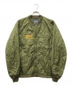 Hysteric Glamourヒステリックグラマー）の古着「KING&QUEEN刺繍キルティングブルゾン」｜グリーン