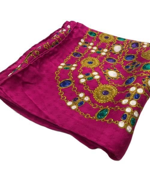 CHANEL（シャネル）CHANEL (シャネル) シルクスカーフ ピンクの古着・服飾アイテム